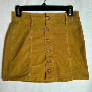 American Eagle women’s hi-rise A-line skirt, super stretch, size 0, corduroy